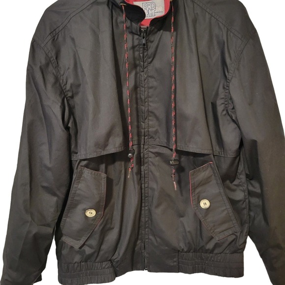 Vintage King Louie Pro Fit Full Zip Jacket Black Never B Farm Size Small USA - Picture 4 of 9